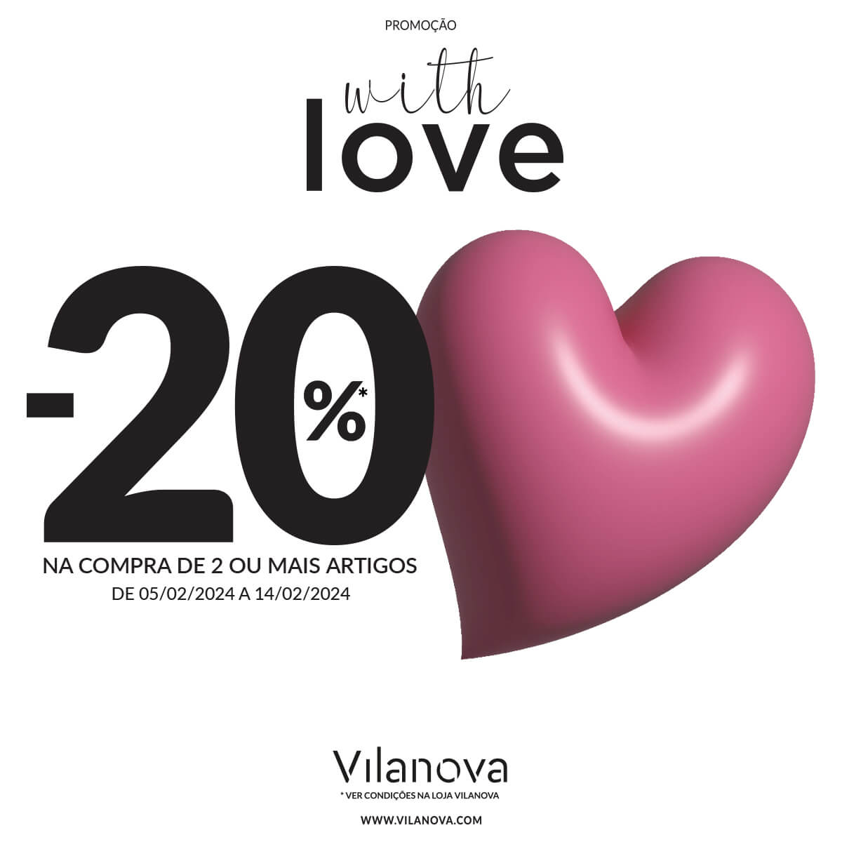 Campanha Dia dos Namorados na Vilanova do Nosso Shopping